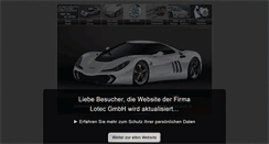 Desktop Screenshot of lotec-gmbh.de