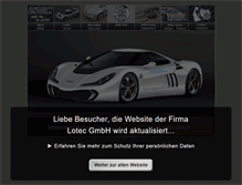 Tablet Screenshot of lotec-gmbh.de